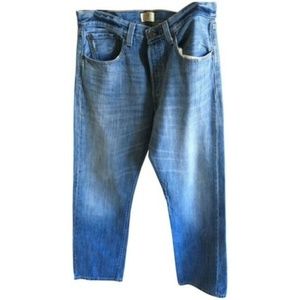 Levi's unisex 501 Light Blue Straight Leg Jeans